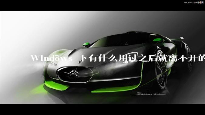 Windows 下有什么用过之后就离不开的冷门软件？